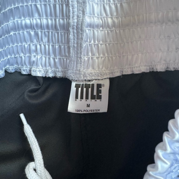 TITLE Boxing Professional Women’s Satin Striped Boxing Trunks - Picture 6 of 6